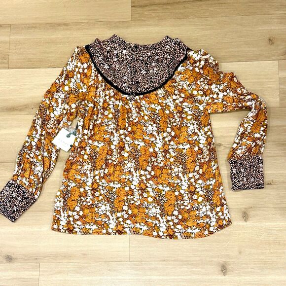 NWT* Hinge for Nordstrom Mix Print Top - Women's Large - Picture 3 of 9